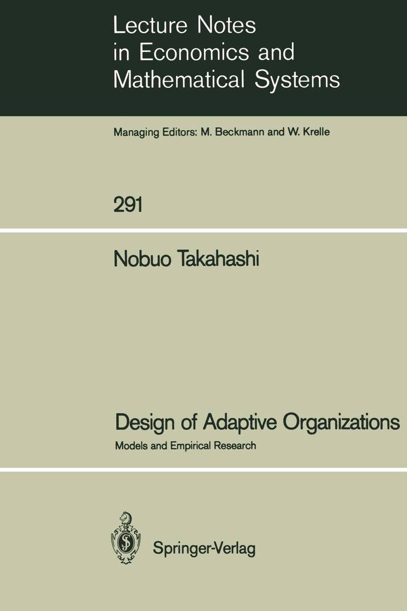 Lecture Notes in Economics and Mathematical Systems