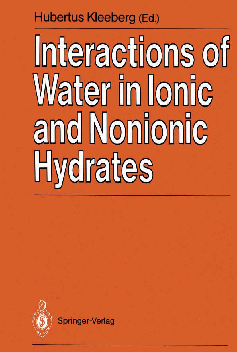 Interactions of Water in Ionic and Nonionic Hydrates