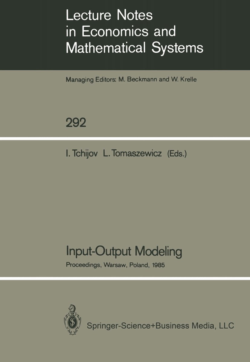 Lecture Notes in Economics and Mathematical Systems