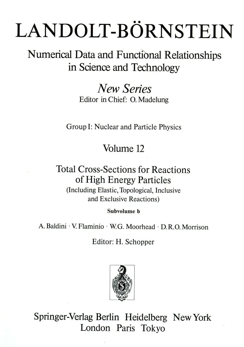 Landolt-Börnstein: Numerical Data and Functional Relationships in Science and Technology - New Series