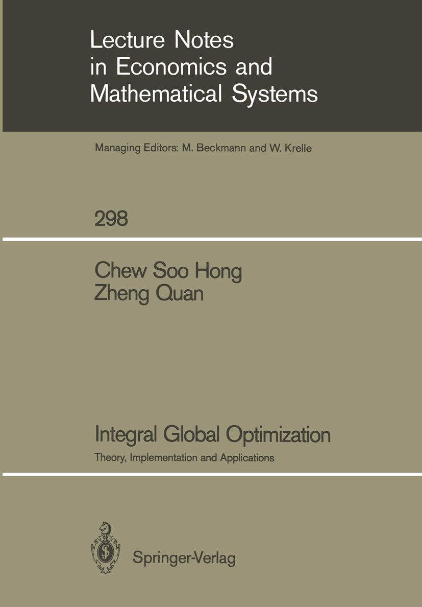 Lecture Notes in Economics and Mathematical Systems