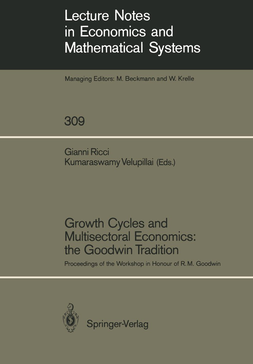 Lecture Notes in Economics and Mathematical Systems