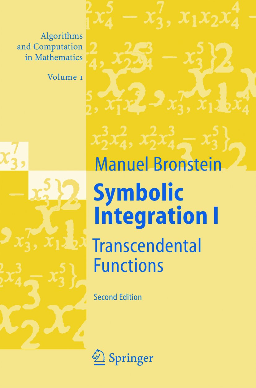 Algorithms and Computation in Mathematics