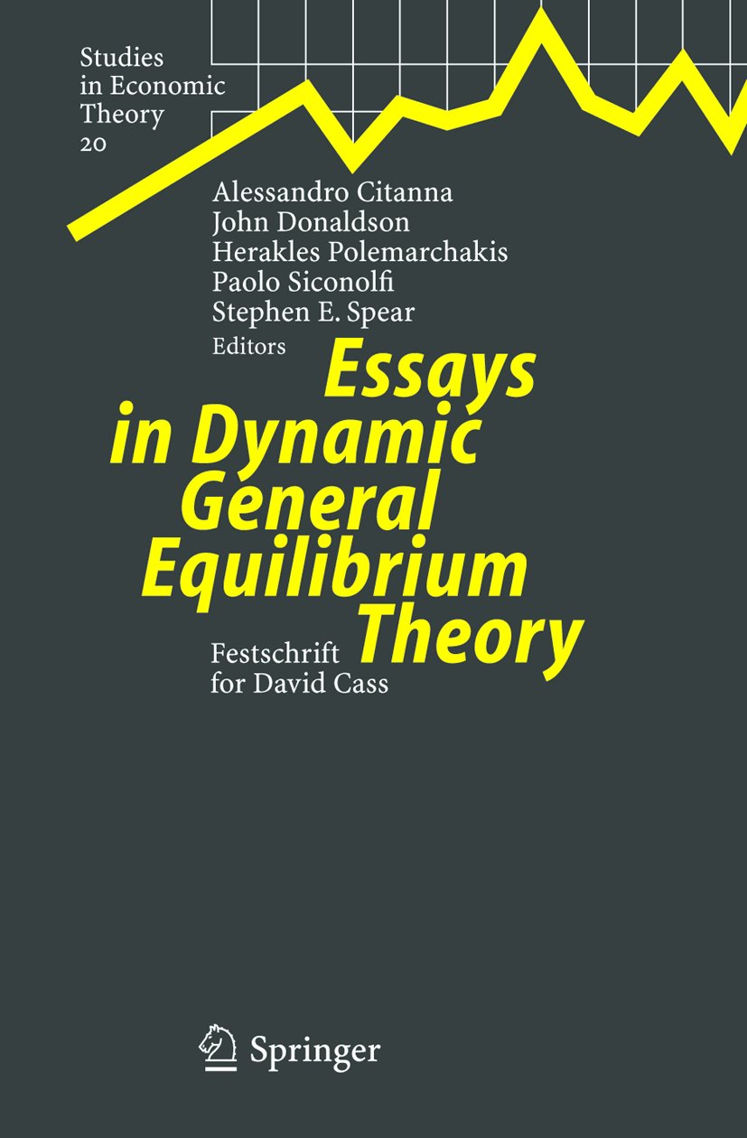 Studies in Economic Theory