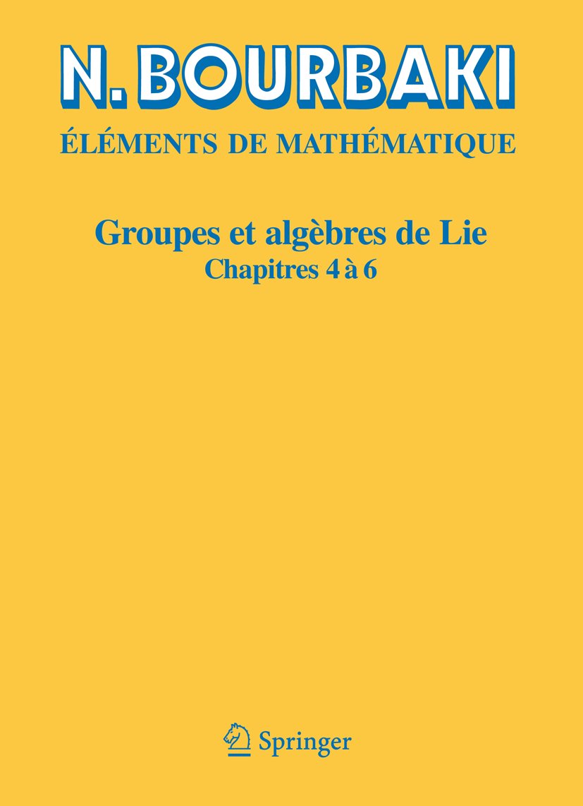Groupes et algèbres de Lie