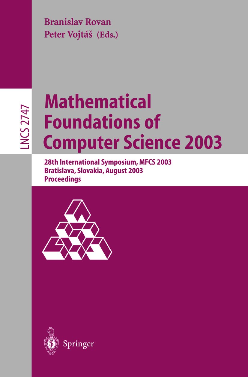 Lecture Notes in Computer Science