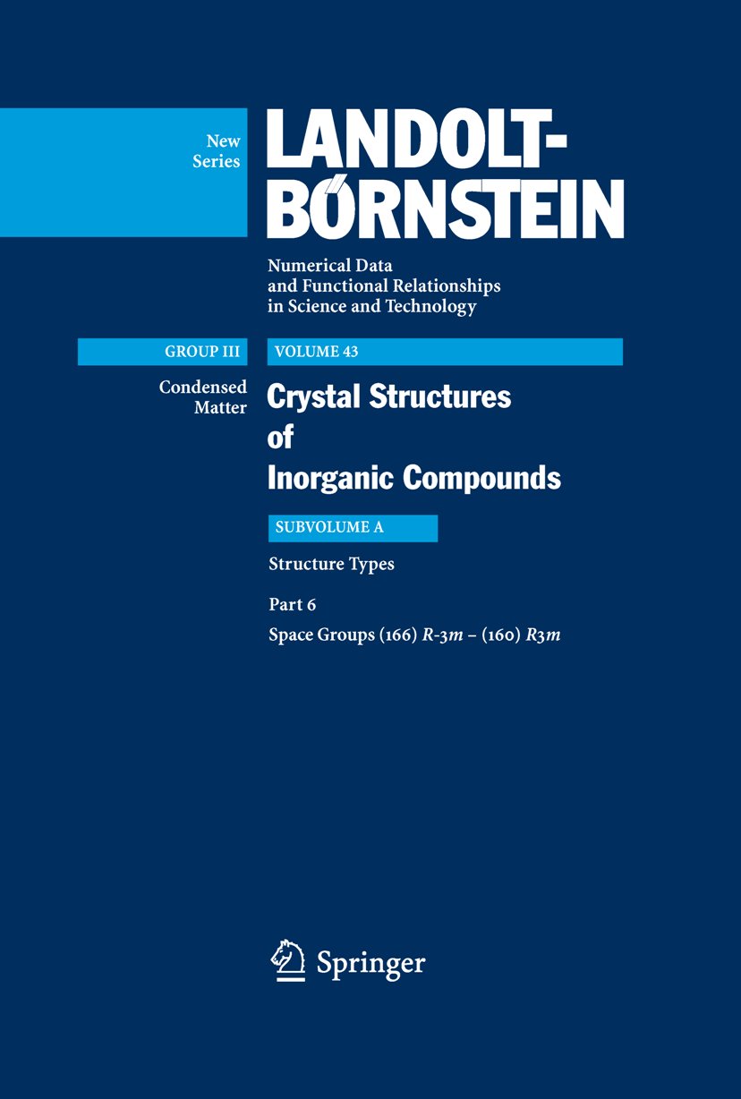 Landolt-Börnstein: Numerical Data and Functional Relationships in Science and Technology - New Series
