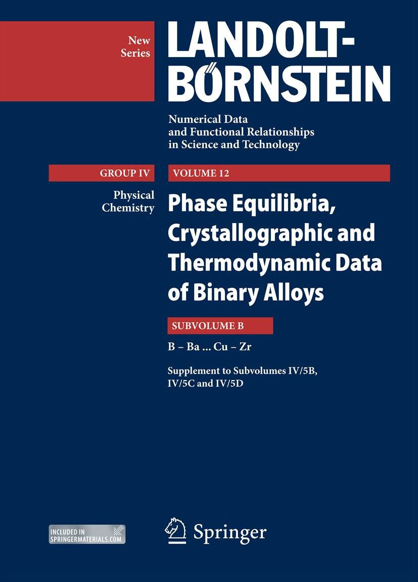 Landolt-Börnstein: Numerical Data and Functional Relationships in Science and Technology - New Series