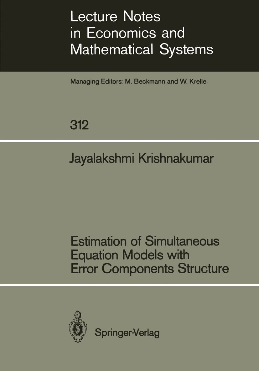 Lecture Notes in Economics and Mathematical Systems