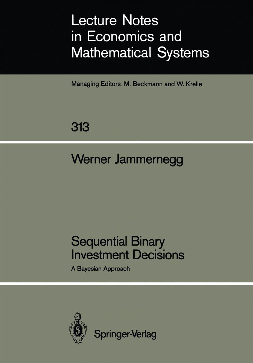 Lecture Notes in Economics and Mathematical Systems