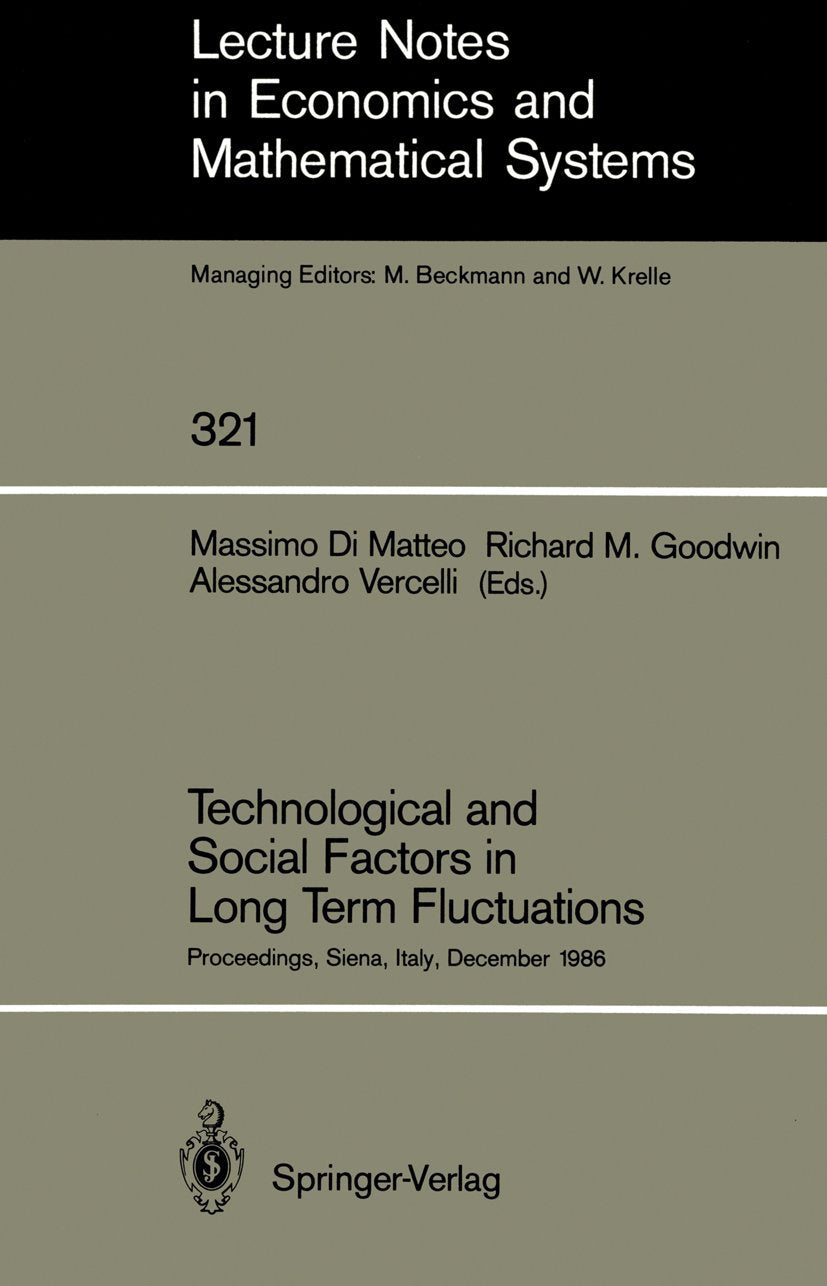 Lecture Notes in Economics and Mathematical Systems
