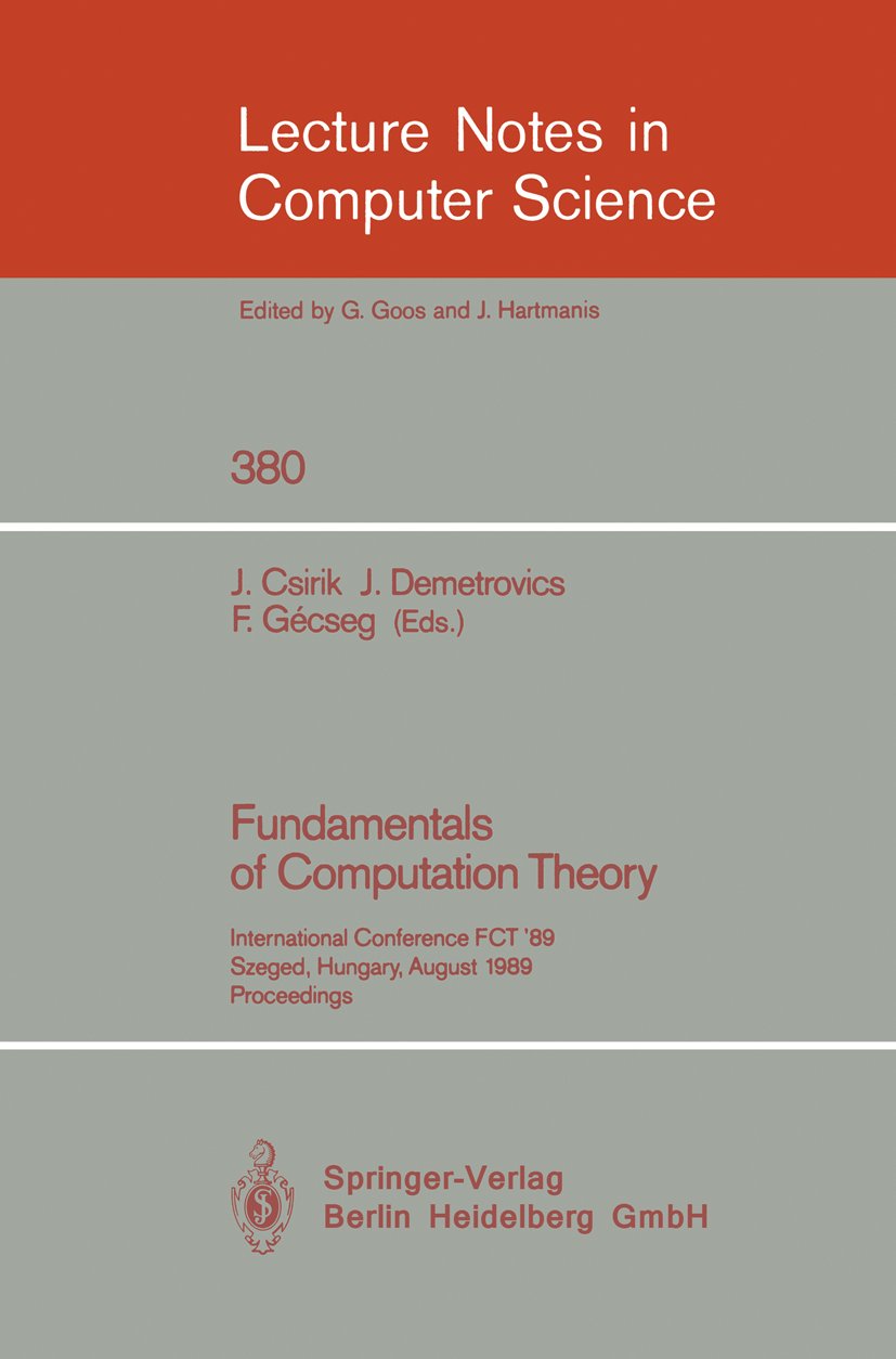 Lecture Notes in Computer Science