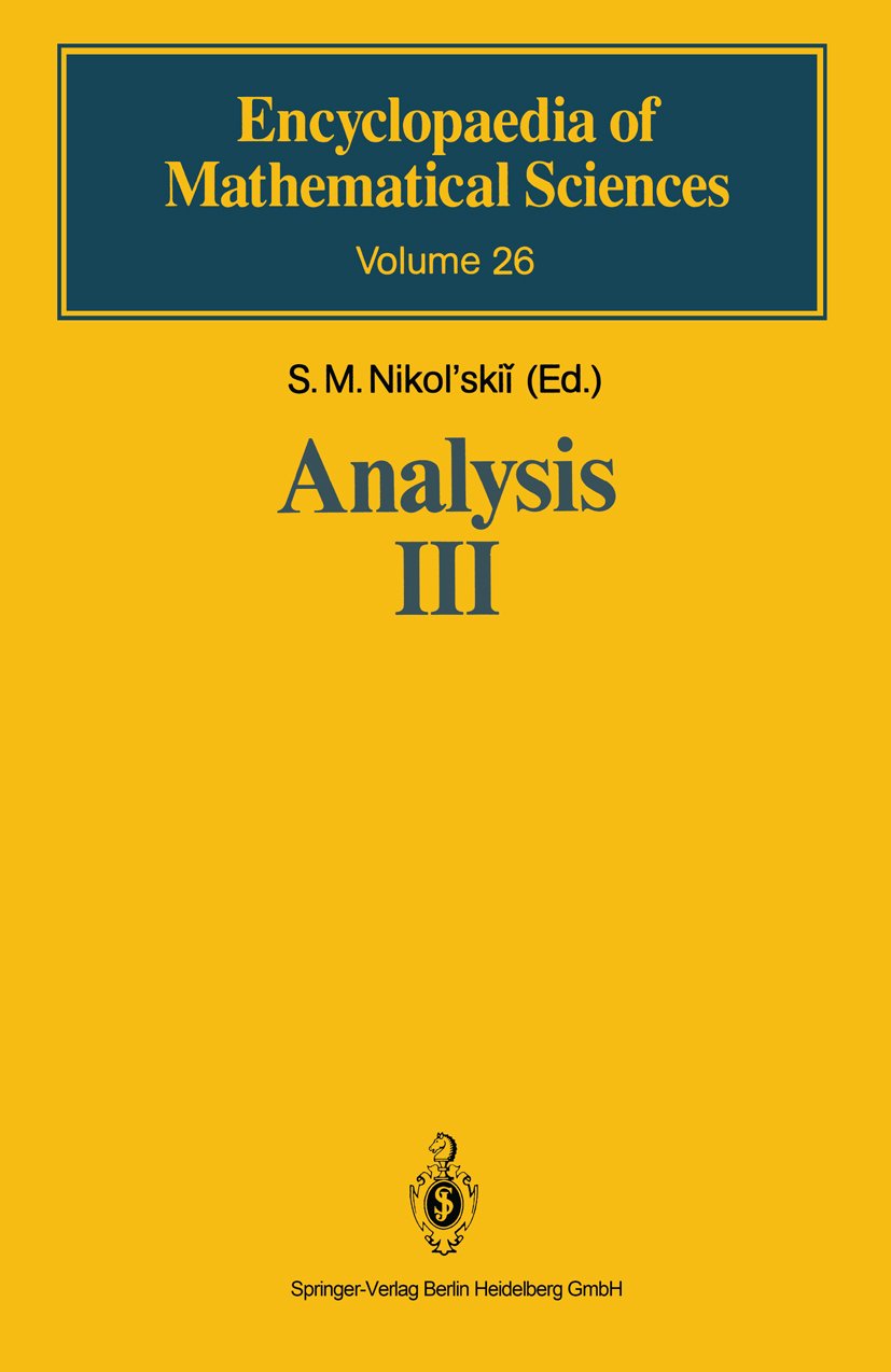 Encyclopaedia of Mathematical Sciences