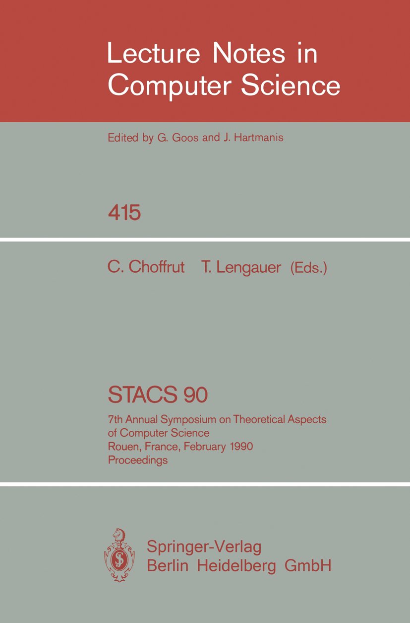 Lecture Notes in Computer Science