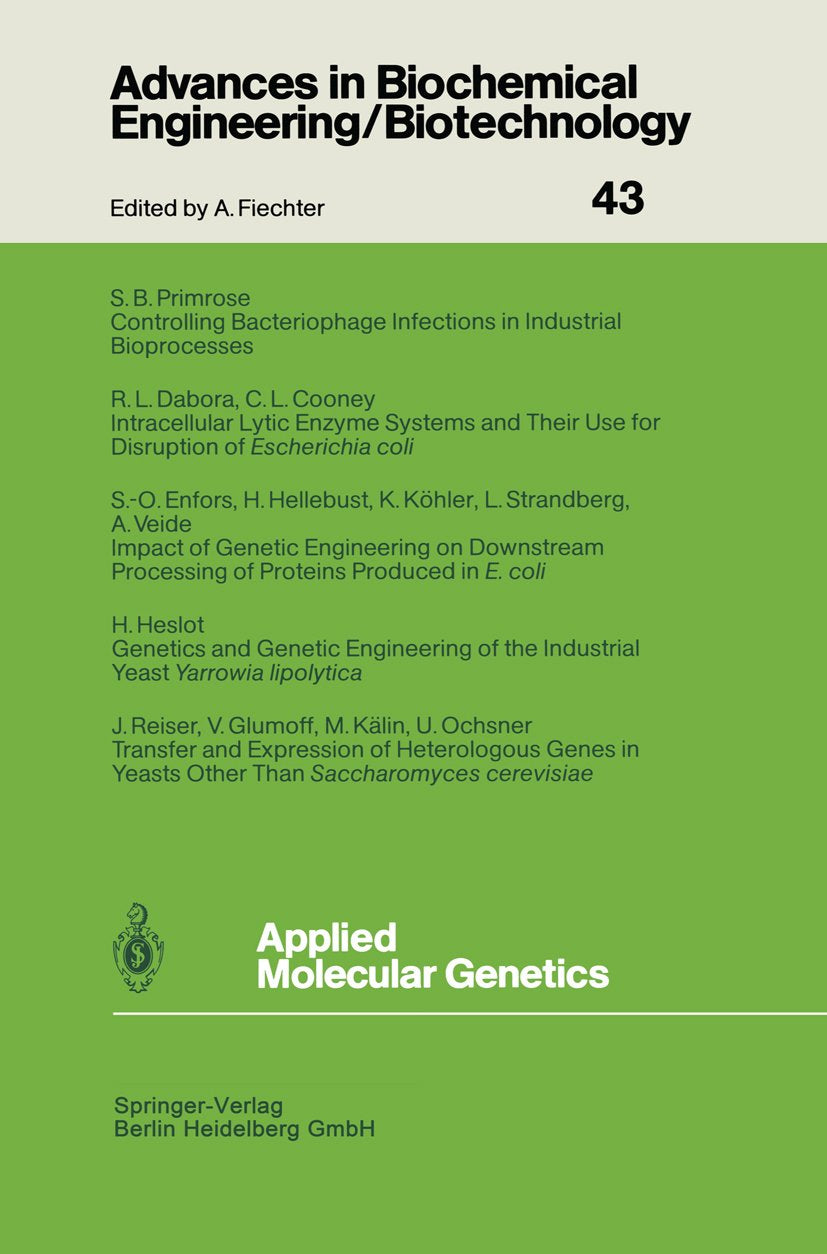 Advances in Biochemical Engineering/Biotechnology