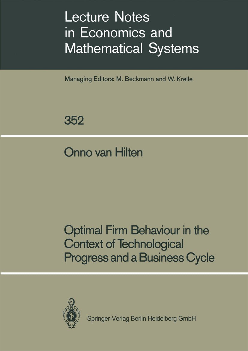 Lecture Notes in Economics and Mathematical Systems