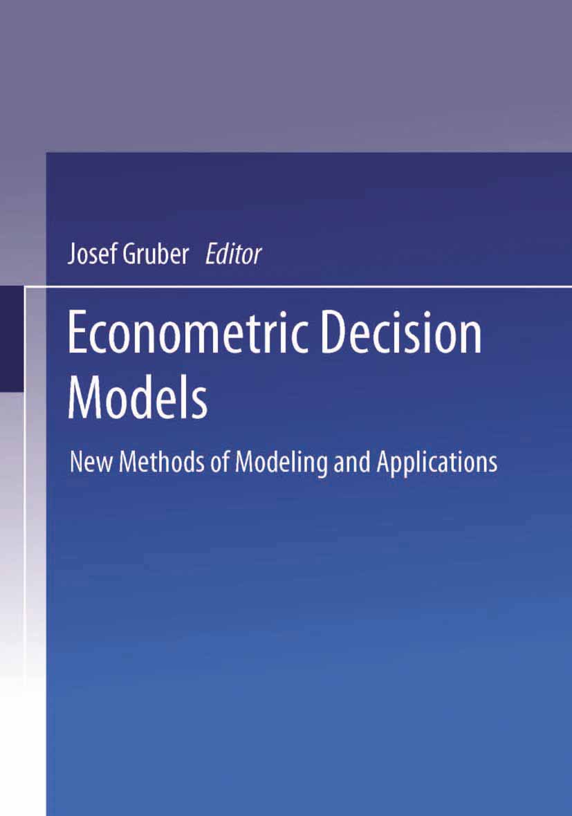 Lecture Notes in Economics and Mathematical Systems