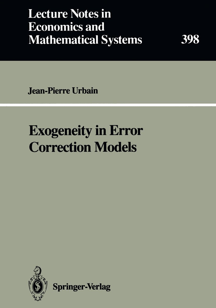 Lecture Notes in Economics and Mathematical Systems