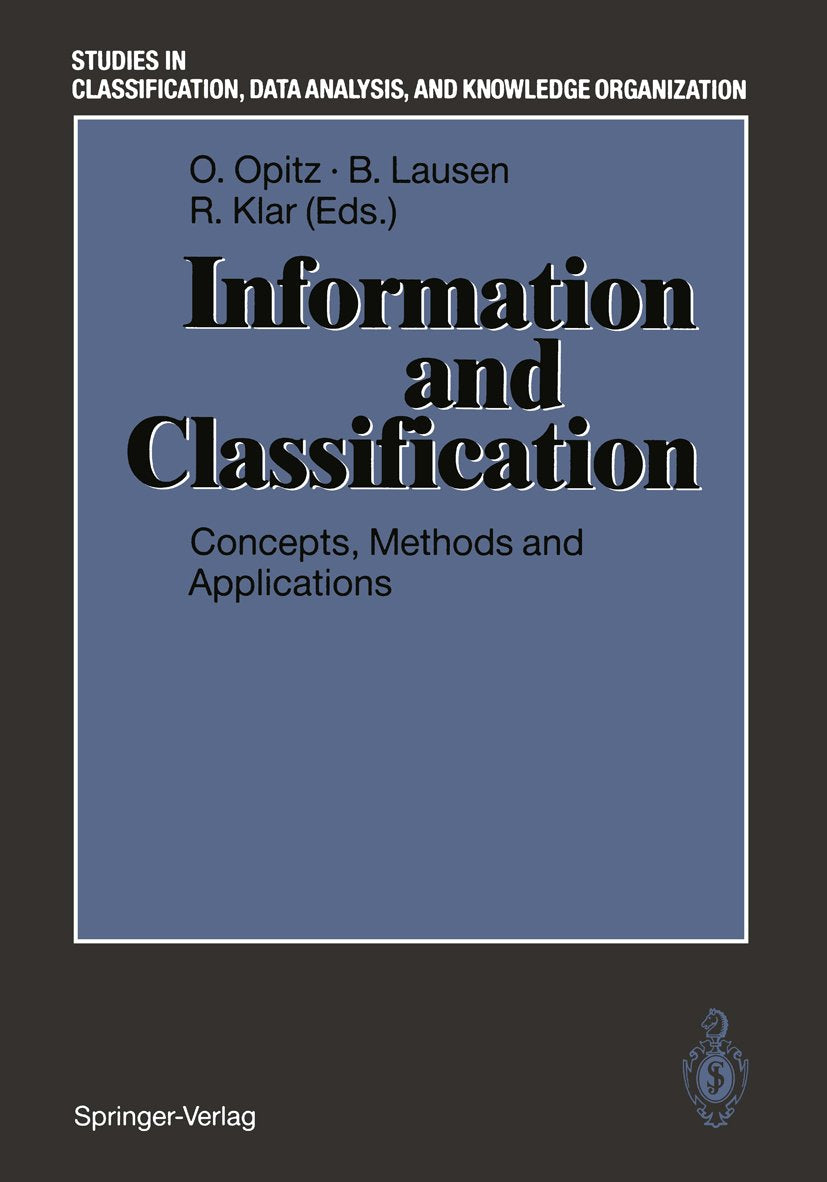 Studies in Classification, Data Analysis, and Knowledge Organization