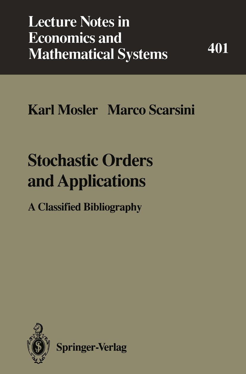 Lecture Notes in Economics and Mathematical Systems