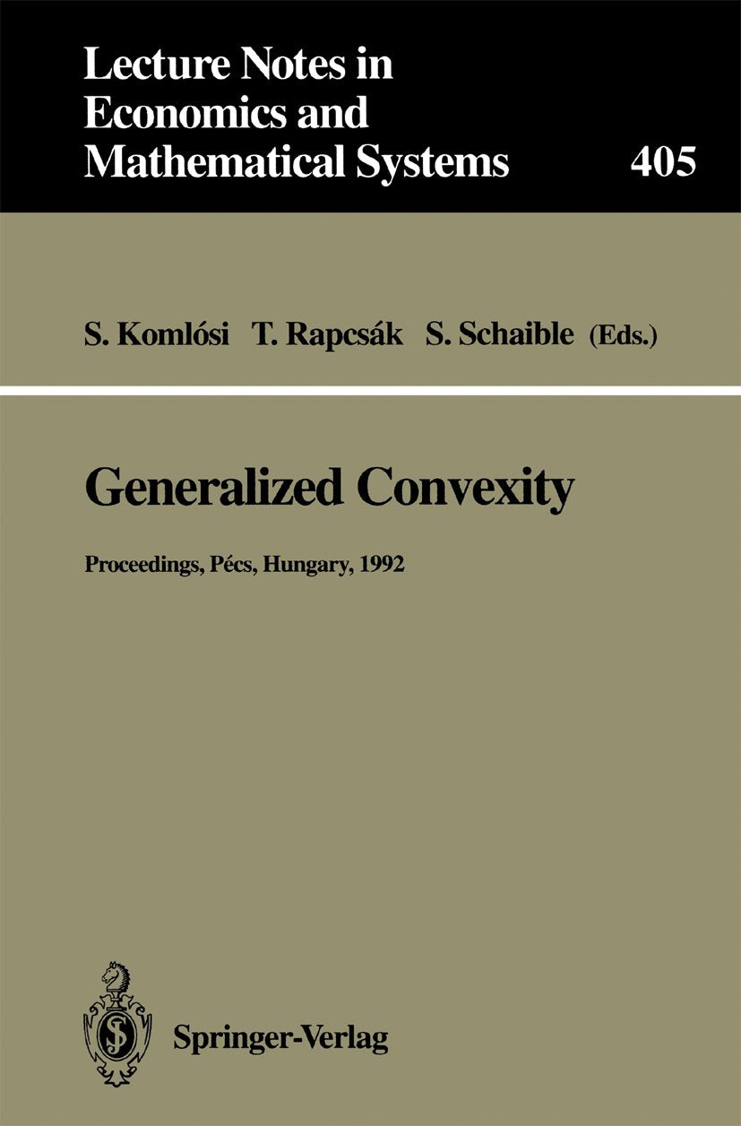 Lecture Notes in Economics and Mathematical Systems