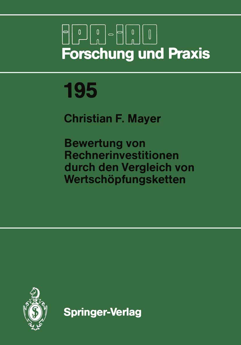 Bewertung von Rechnerinvestitionen durch den Vergleich von Wertschöpfungsketten