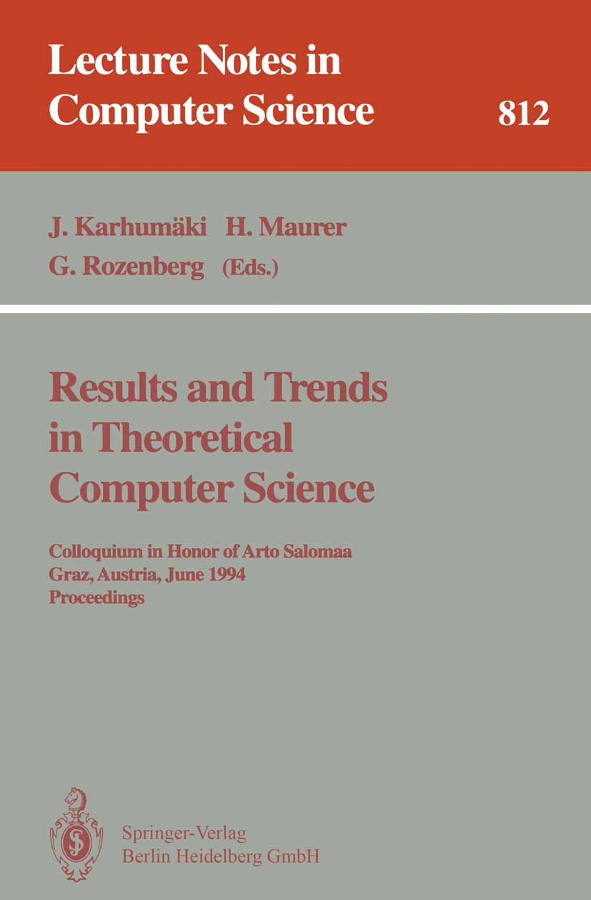 Results and Trends in Theoretical Computer Science