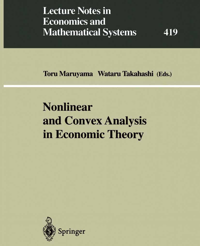 Lecture Notes in Economics and Mathematical Systems