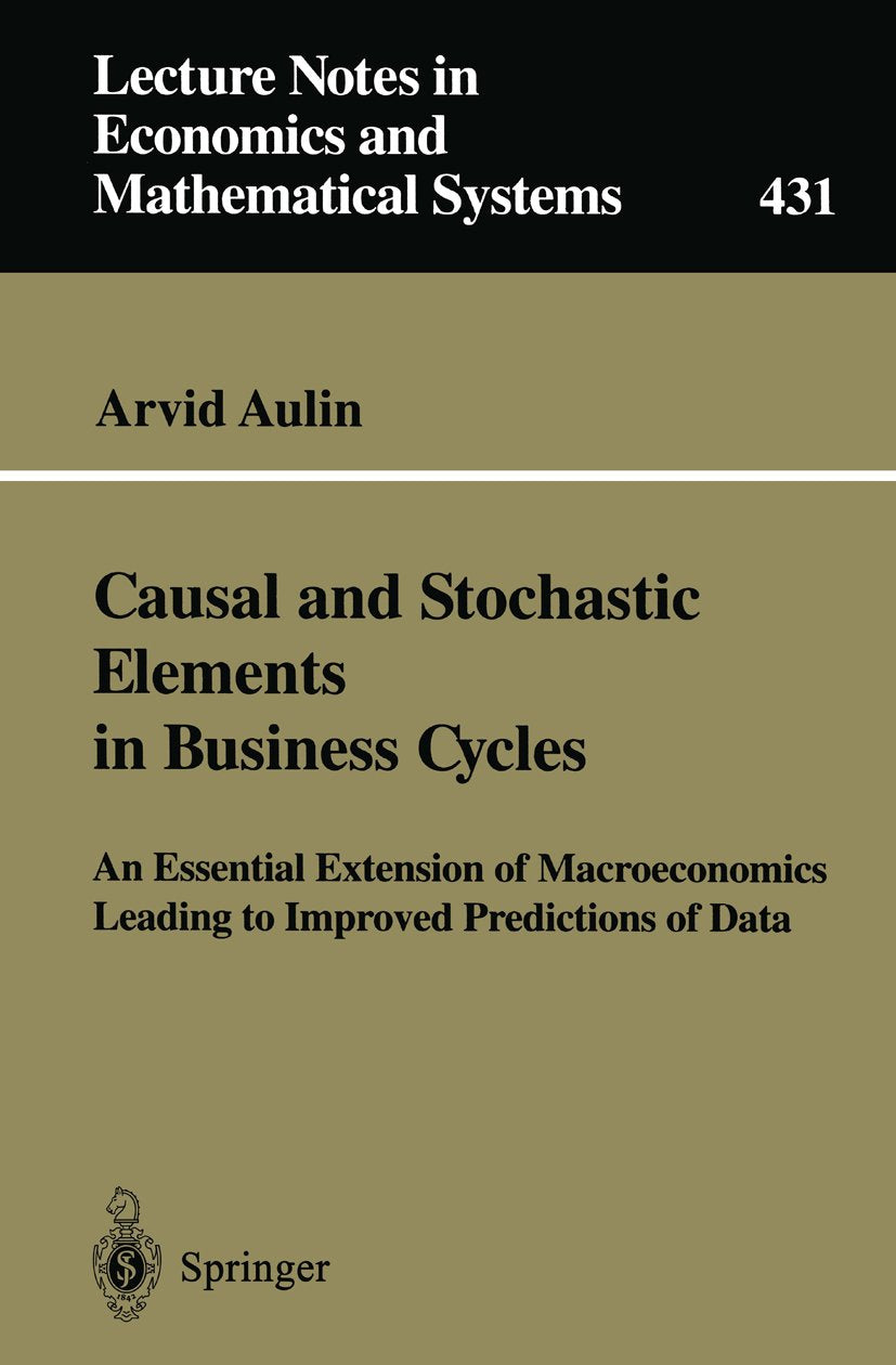 Lecture Notes in Economics and Mathematical Systems