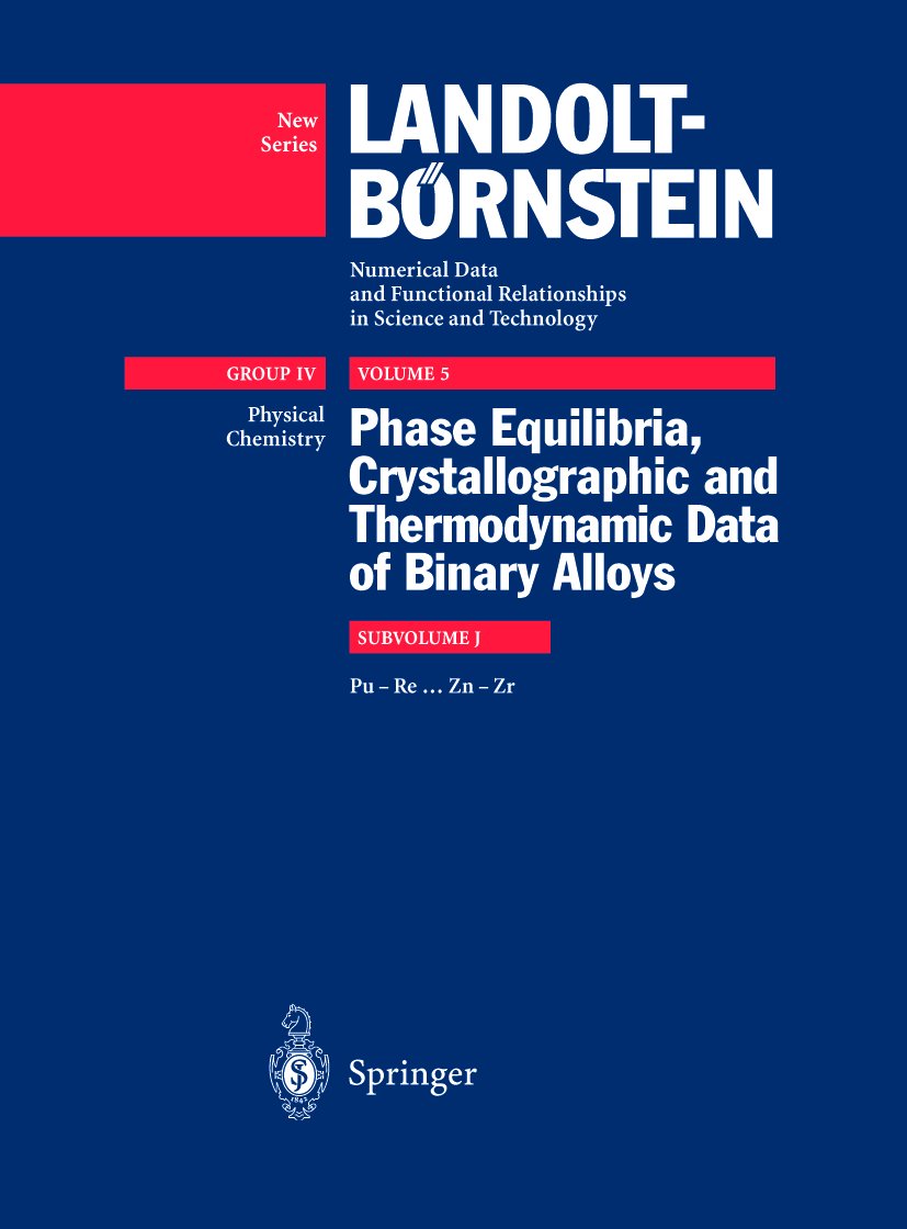 Landolt-Börnstein: Numerical Data and Functional Relationships in Science and Technology - New Series