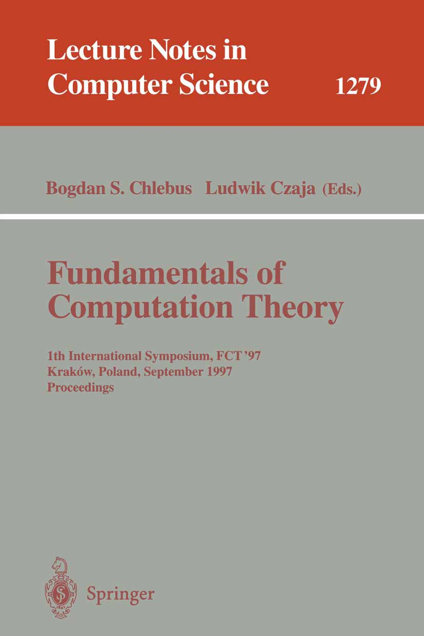 Lecture Notes in Computer Science