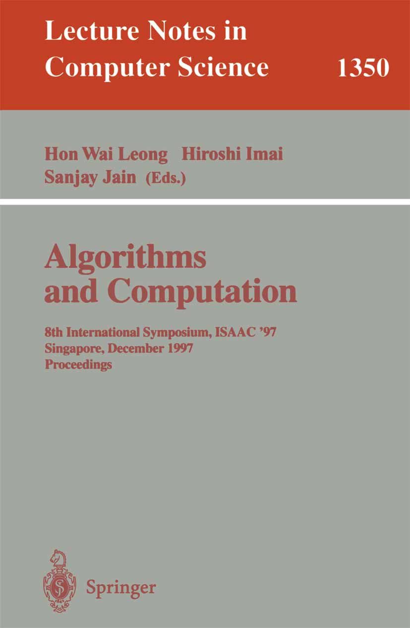 Lecture Notes in Computer Science