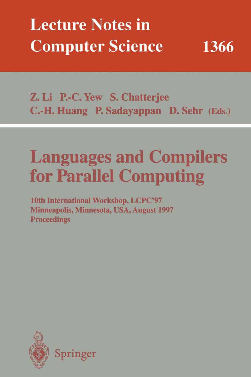 Lecture Notes in Computer Science