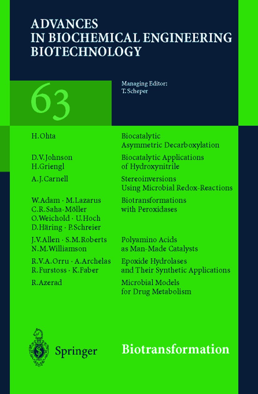 Advances in Biochemical Engineering/Biotechnology