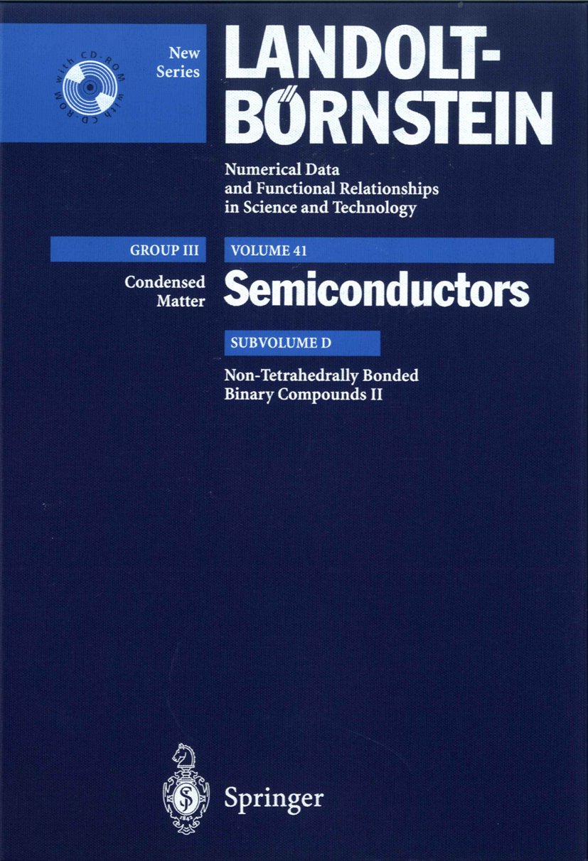 Landolt-Börnstein: Numerical Data and Functional Relationships in Science and Technology - New Series