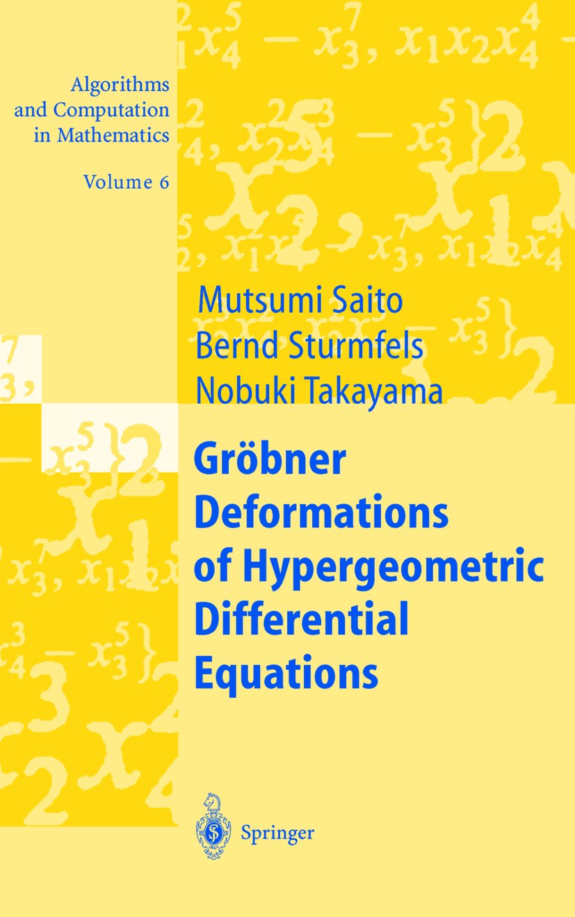 Algorithms and Computation in Mathematics