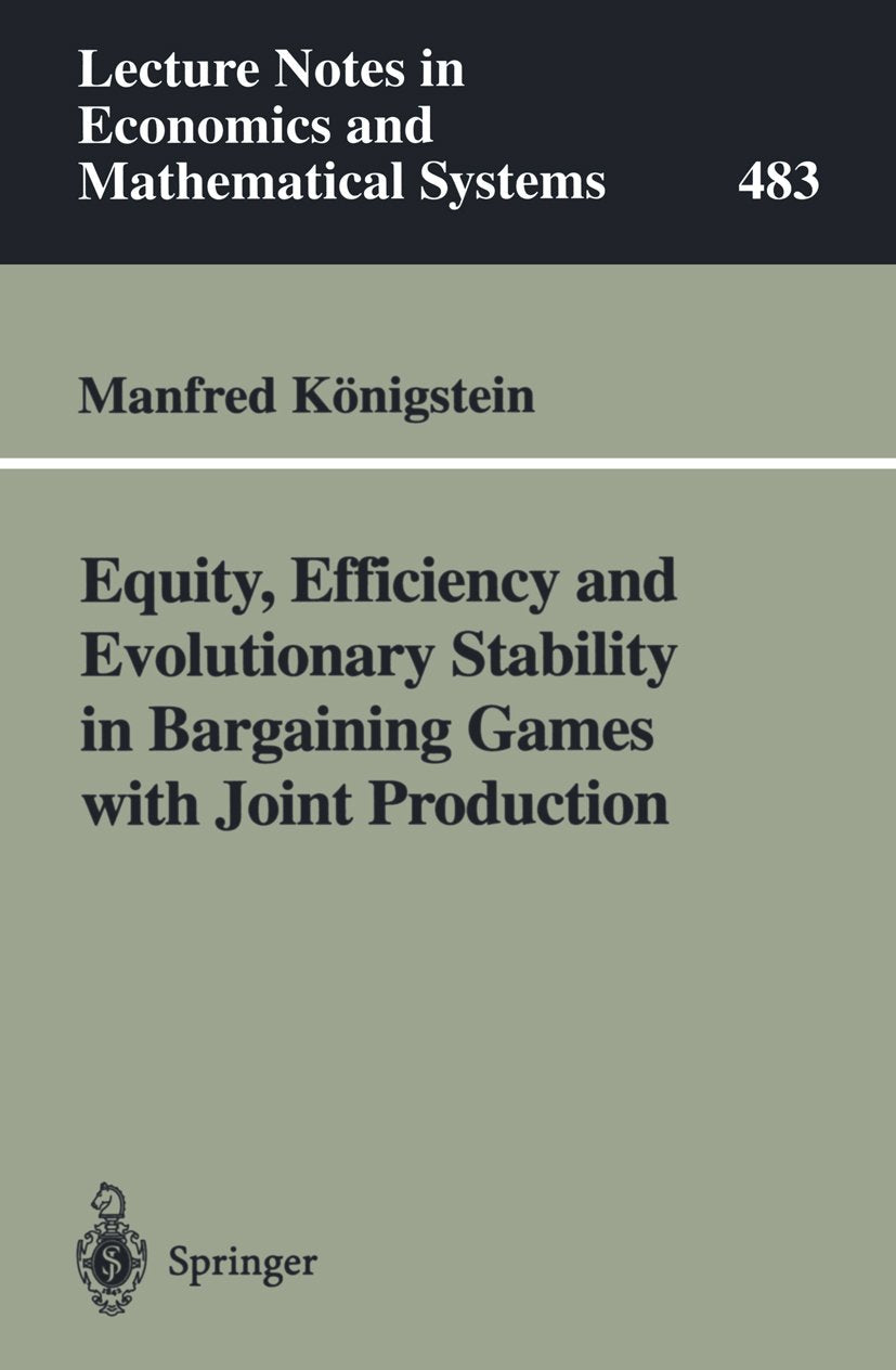 Lecture Notes in Economics and Mathematical Systems