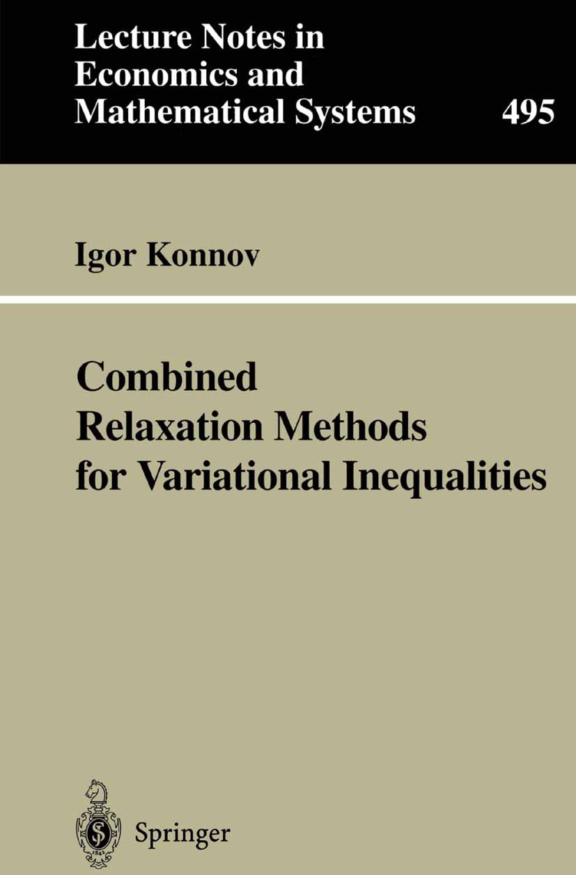 Lecture Notes in Economics and Mathematical Systems