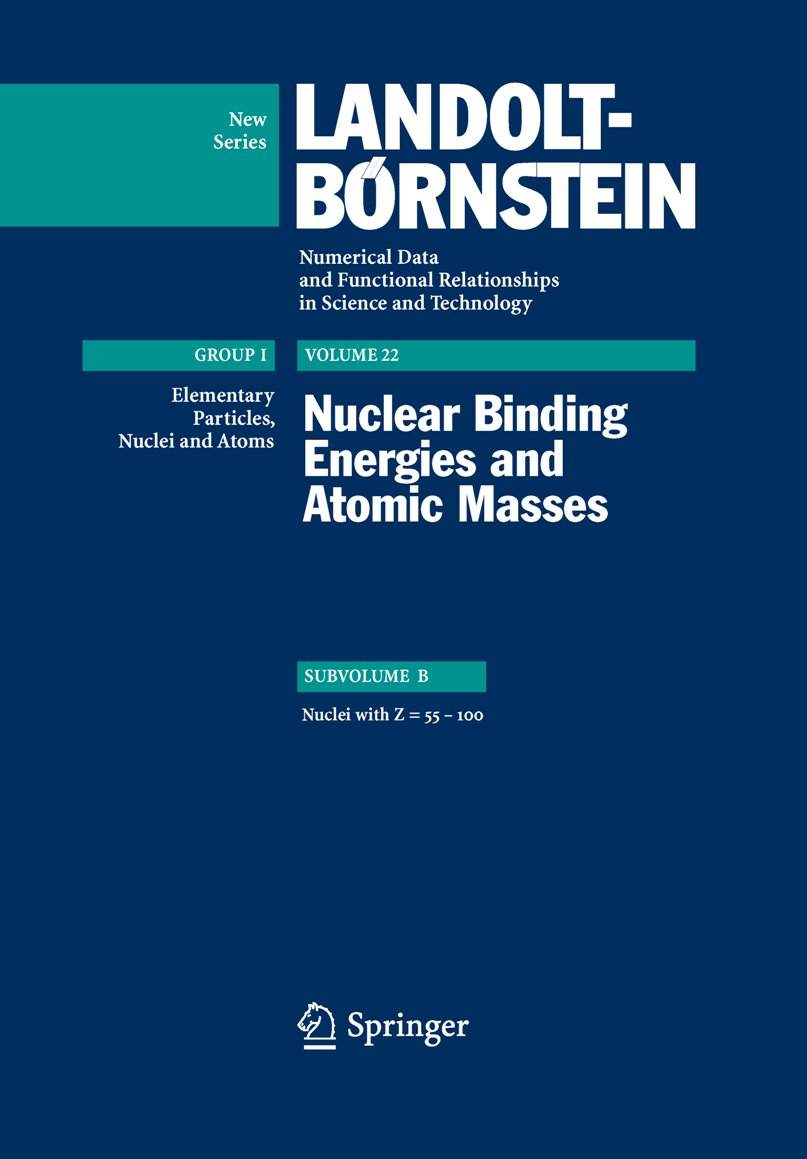 Landolt-Börnstein: Numerical Data and Functional Relationships in Science and Technology - New Series