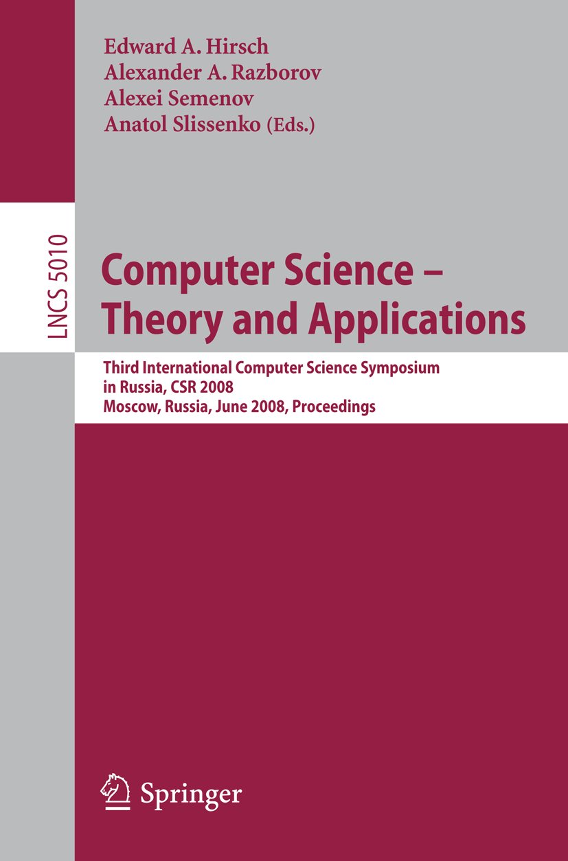 Lecture Notes in Computer Science