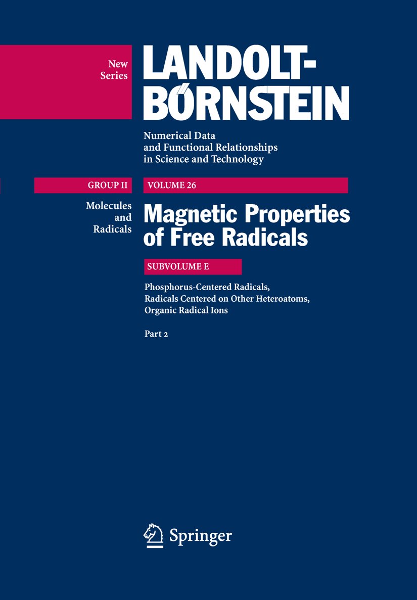 Landolt-Börnstein: Numerical Data and Functional Relationships in Science and Technology - New Series