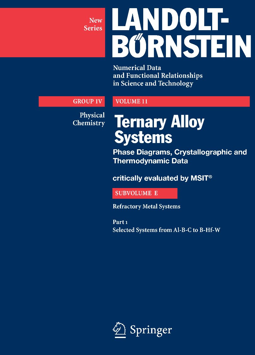 Landolt-Börnstein: Numerical Data and Functional Relationships in Science and Technology - New Series