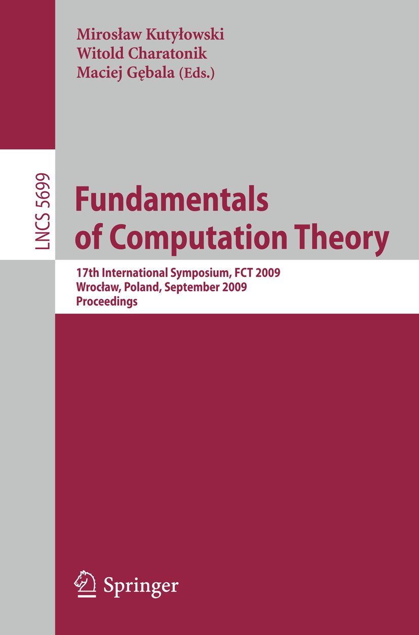 Lecture Notes in Computer Science