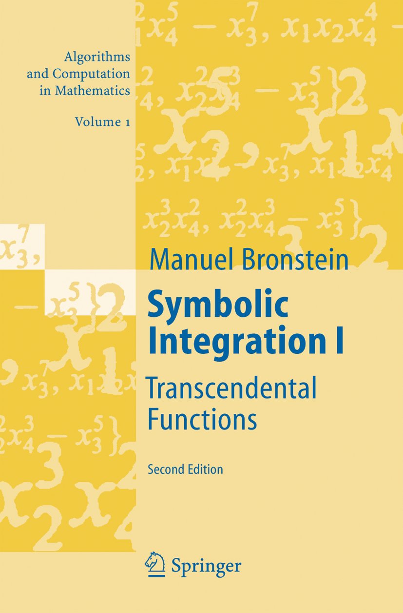 Algorithms and Computation in Mathematics