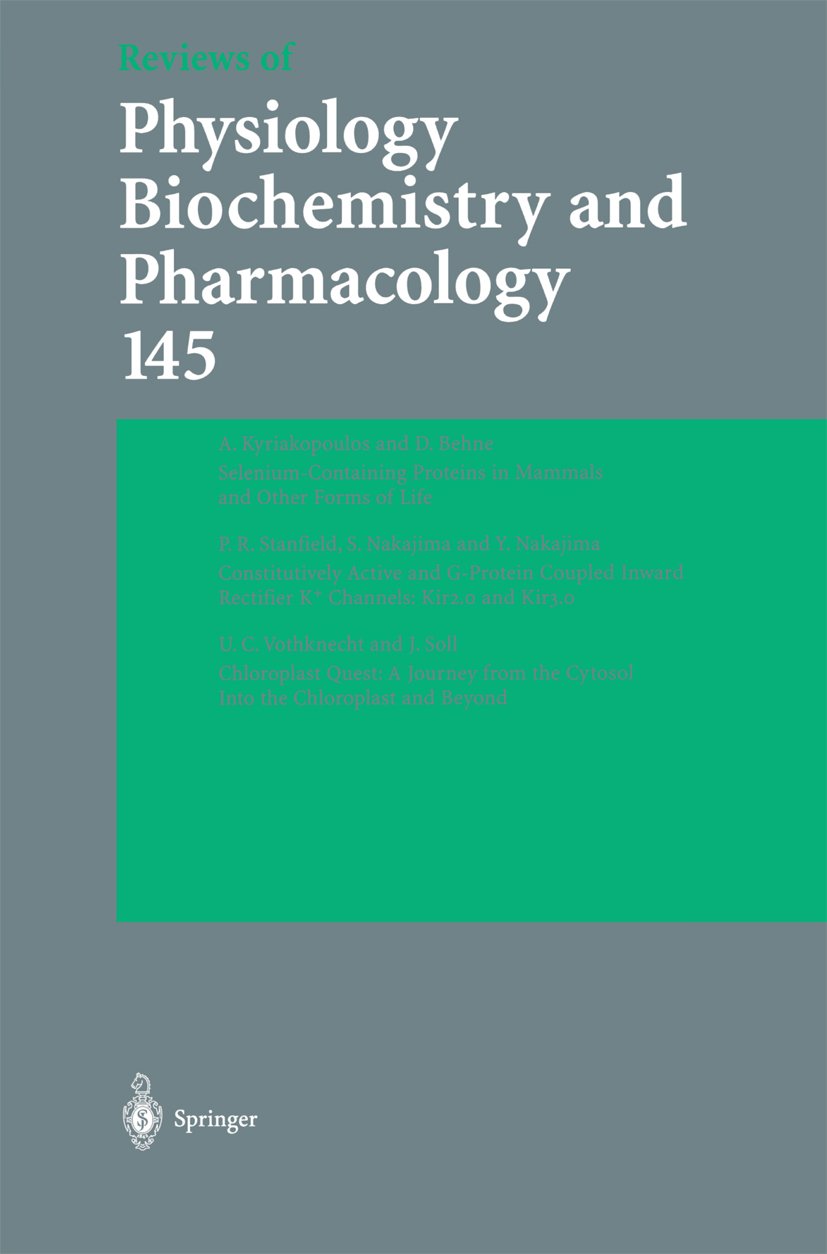 Reviews of Physiology, Biochemistry and Pharmacology