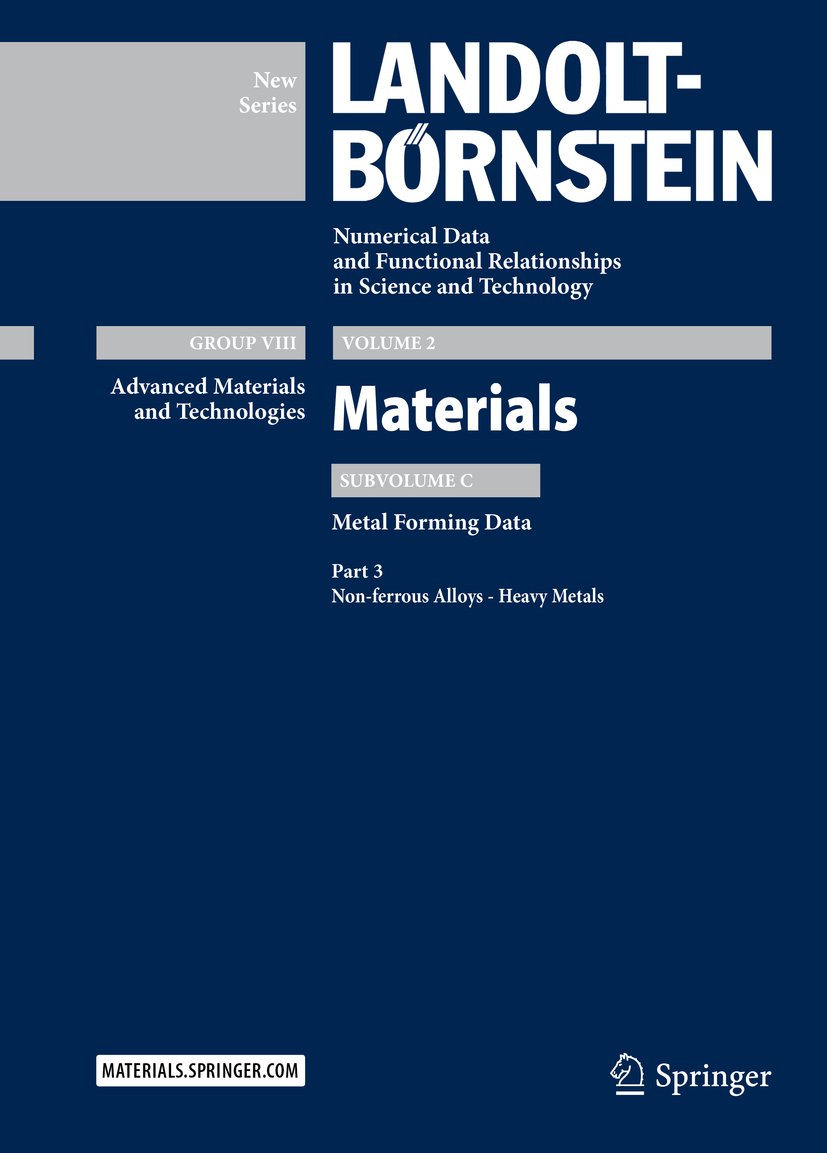 Landolt-Börnstein: Numerical Data and Functional Relationships in Science and Technology - New Series
