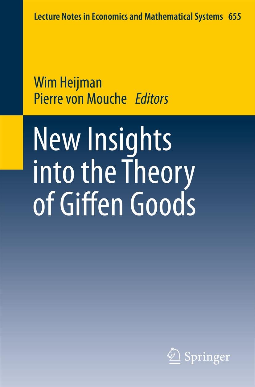 Lecture Notes in Economics and Mathematical Systems
