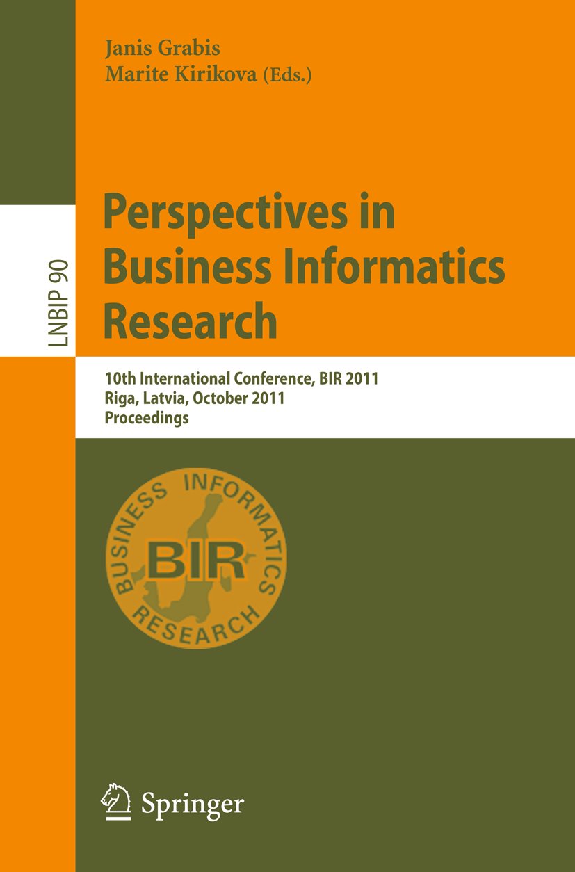 Lecture Notes in Business Information Processing