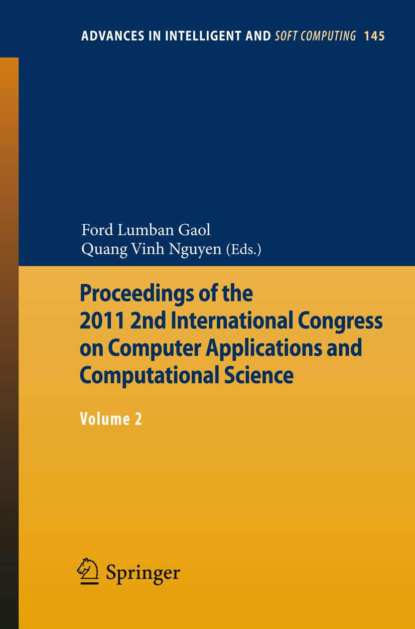 Advances in Intelligent and Soft Computing