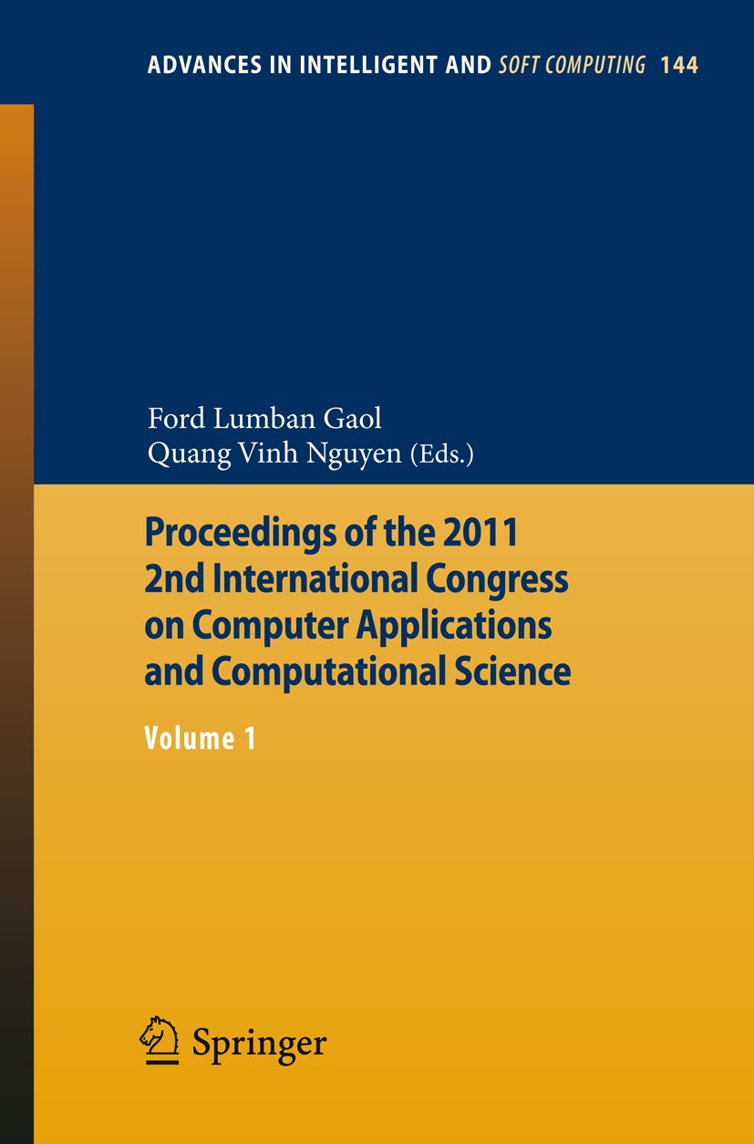 Advances in Intelligent and Soft Computing